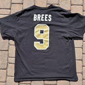 Drew Brees New Orleans Saints NFL Football T Shirt Sz L